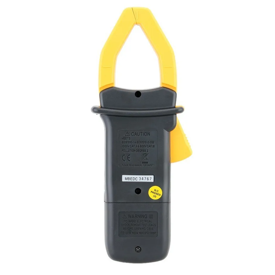 MASTECH MS2001C 3 1/2 цифровой измеритель зажим AC DC Amp Volt Ohm температурный мультиметр