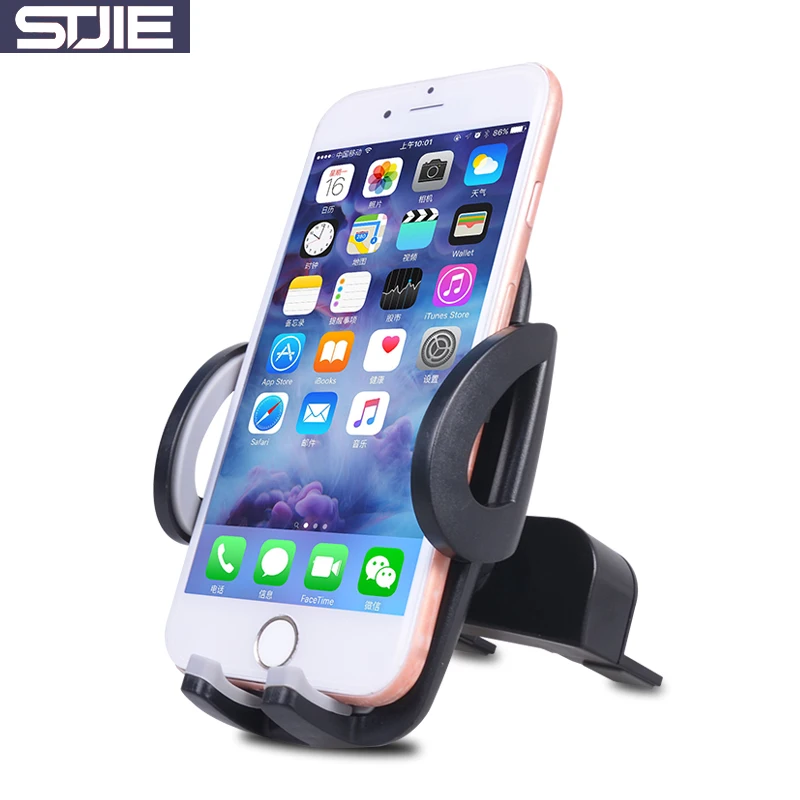 STJIE universal mobile phone stand car air vent and CD slot holder expanding grip for cellphone iphone 8 X | Мобильные телефоны и