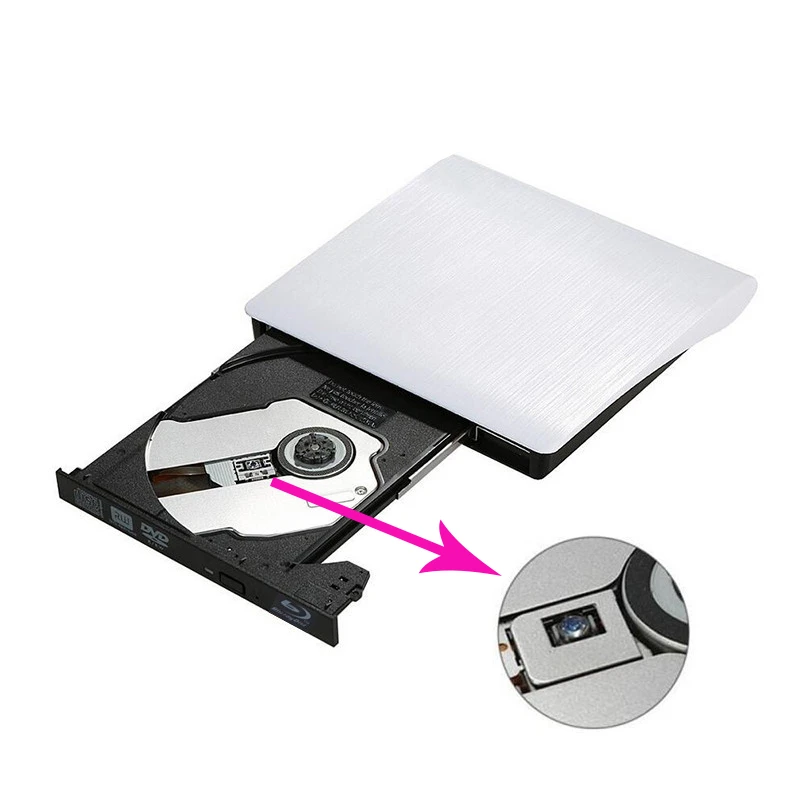 Портативный внешний dvd привод Bluray для Windows 10/Macbook USB 3 0 DVD/BD ROM CD/DVD RW|Оптические