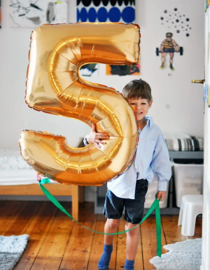 40 дюймов от 1 до 9 фольги шар большой набор гелиевых шаров Свадебные украшения