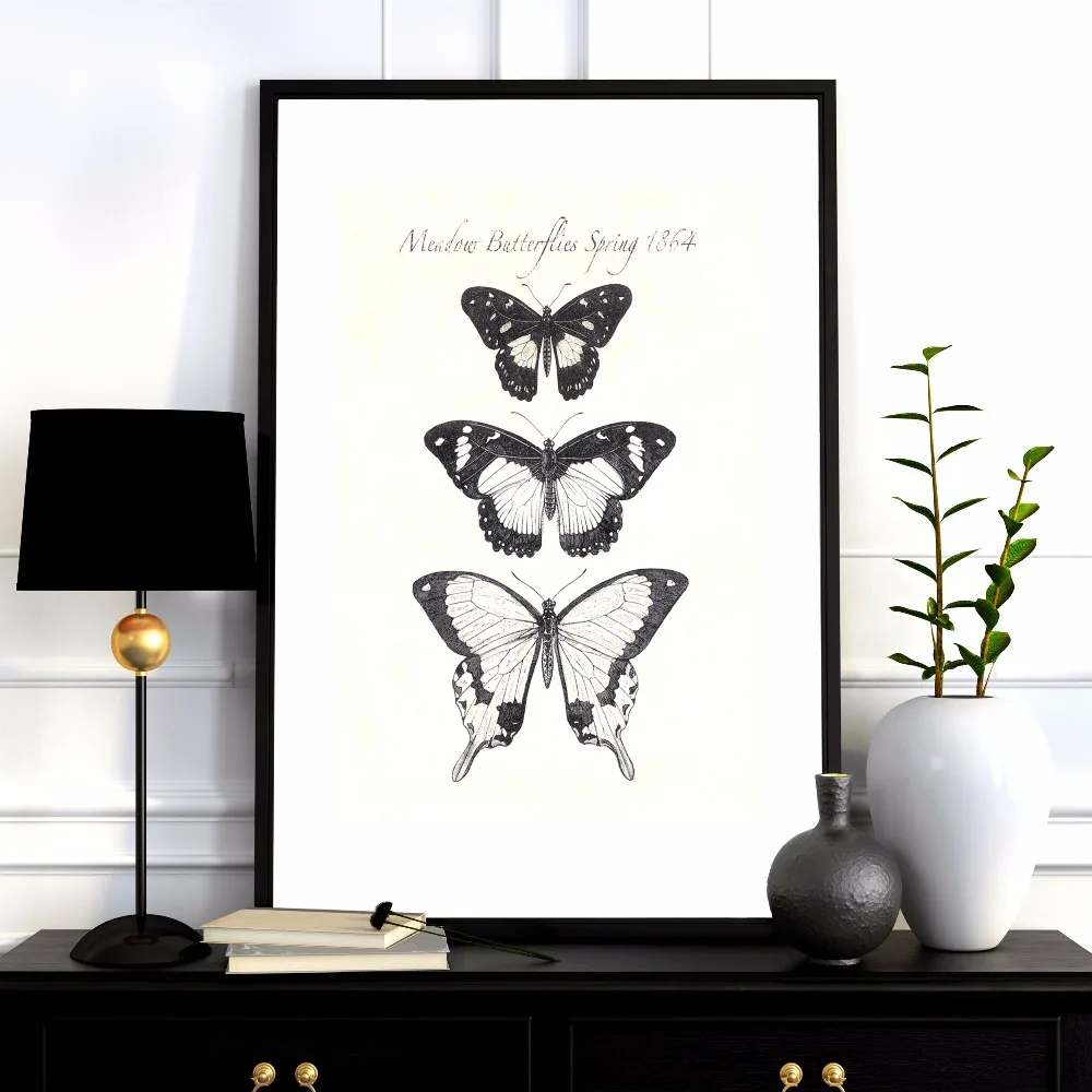 Рост Бабочки Печать на холсте картина плакат Настенная для детской комнаты