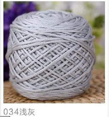 34 Light grey 200 г/шар толстая пряжа для вязания свитера шарф ручная вязка крючком Пряжа зимняя теплая не скатывающаяся камвольная смешанная пряжа для вязания крючком - Цвет: 34 Light grey