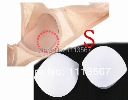 

20set White Bra Pads Sewing In Bra Cups Soft Foam Size S for Bridal Wedding WB11