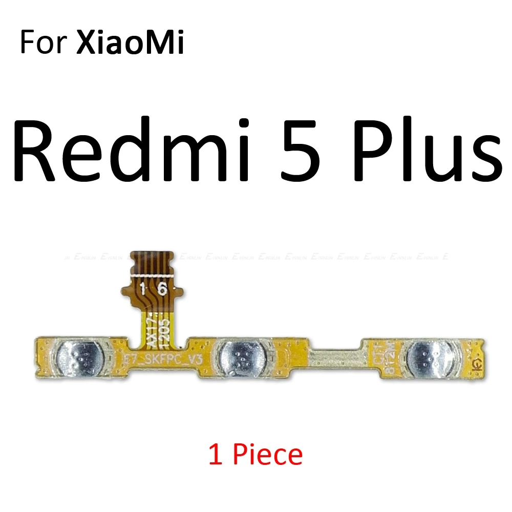 For Redmi 5 Plus Кнопка регулировки громкости источник энергии кнопка включения выключения гибкий кабель для Xiaomi Redmi 3X3 S 4A Note 7 6 2 5A 6A 5 Plus 4 3 Pro 4X Global - Цвет: For Redmi 5 Plus