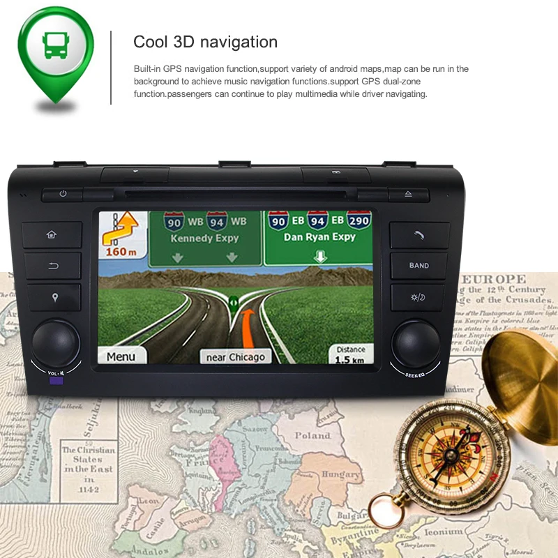 Android 8 1 0 автомобиля DVD gps радио для Mazda 3 Mazda3 2004 2005 2006 2007 2008 2009 мультимедийный