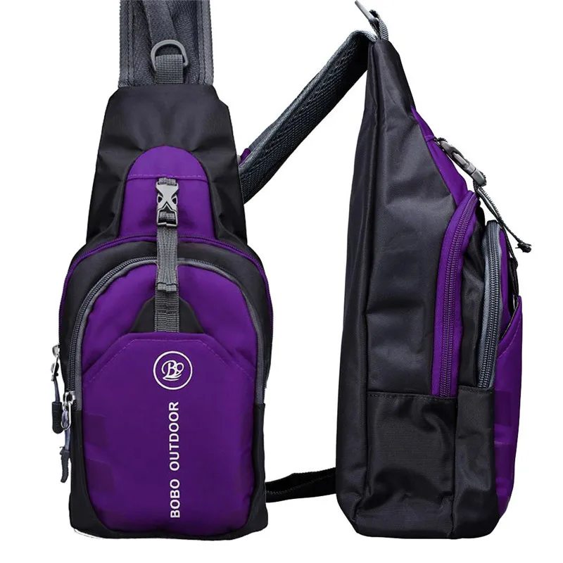 Aelicy Повседневная функциональная поясная сумка-мессенджер Мужская поясная сумка женская нагрудная сумка сумки на одно плечо для байкеров bolsas feminina - Цвет: Фиолетовый