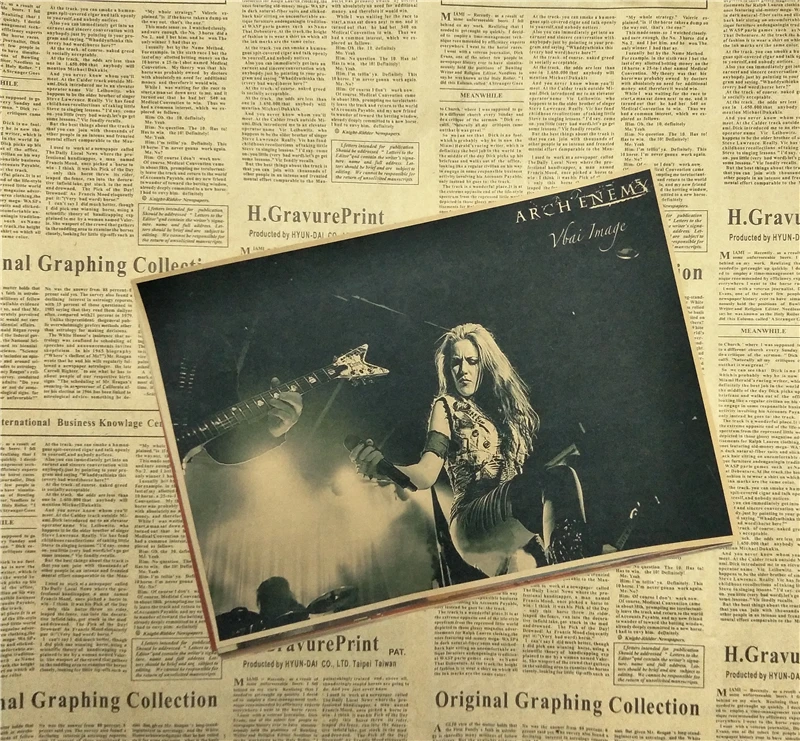 Свод врага Декор для дома крафт кислота рок музыка постер рисунок ядро наклейки