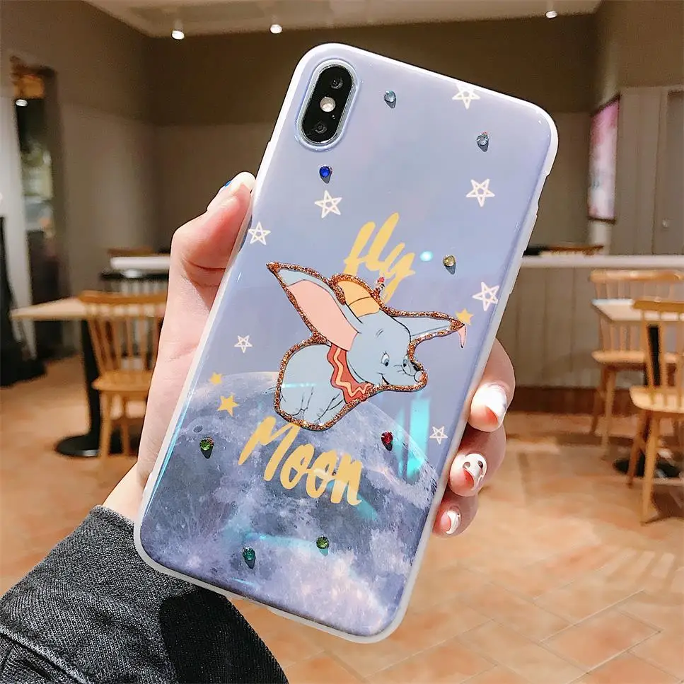 Милый мягкий силиконовый чехол для iPhone X Xs Max Xr 8 7 6 6s Plus Dumbo |