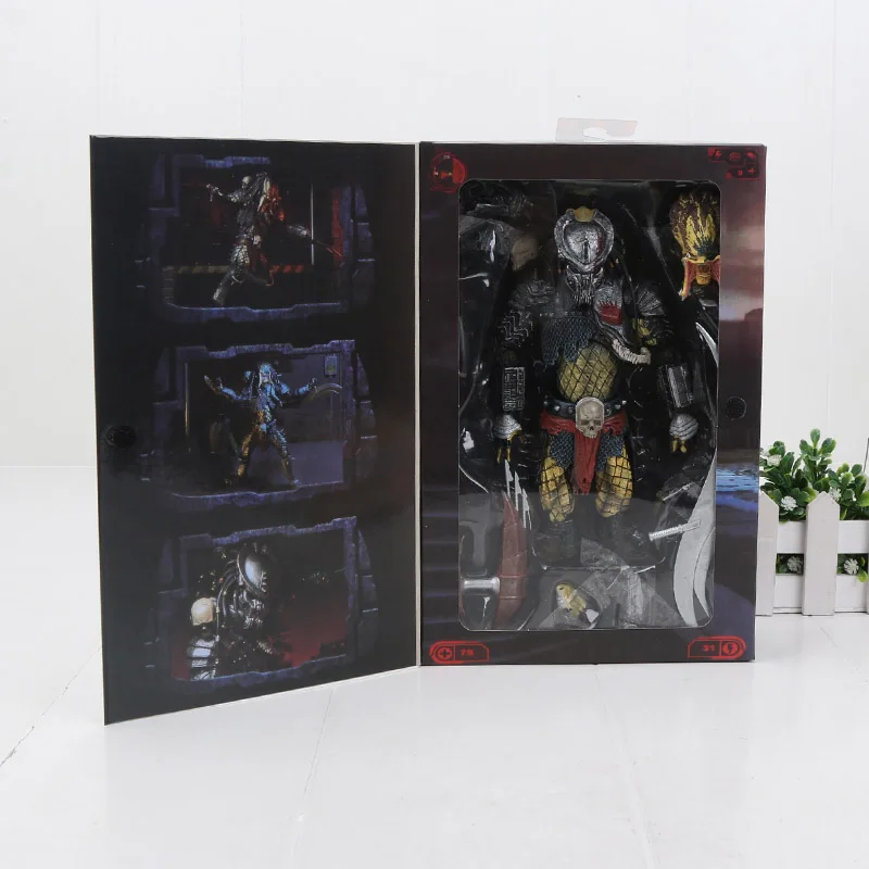 7," NECA Predator Ultimate 30th Anniversary Jungle Hunter ПВХ фигурка охотника за джунглями Unmasked Коллекционная модель игрушки куклы - Color: new Scimitar box