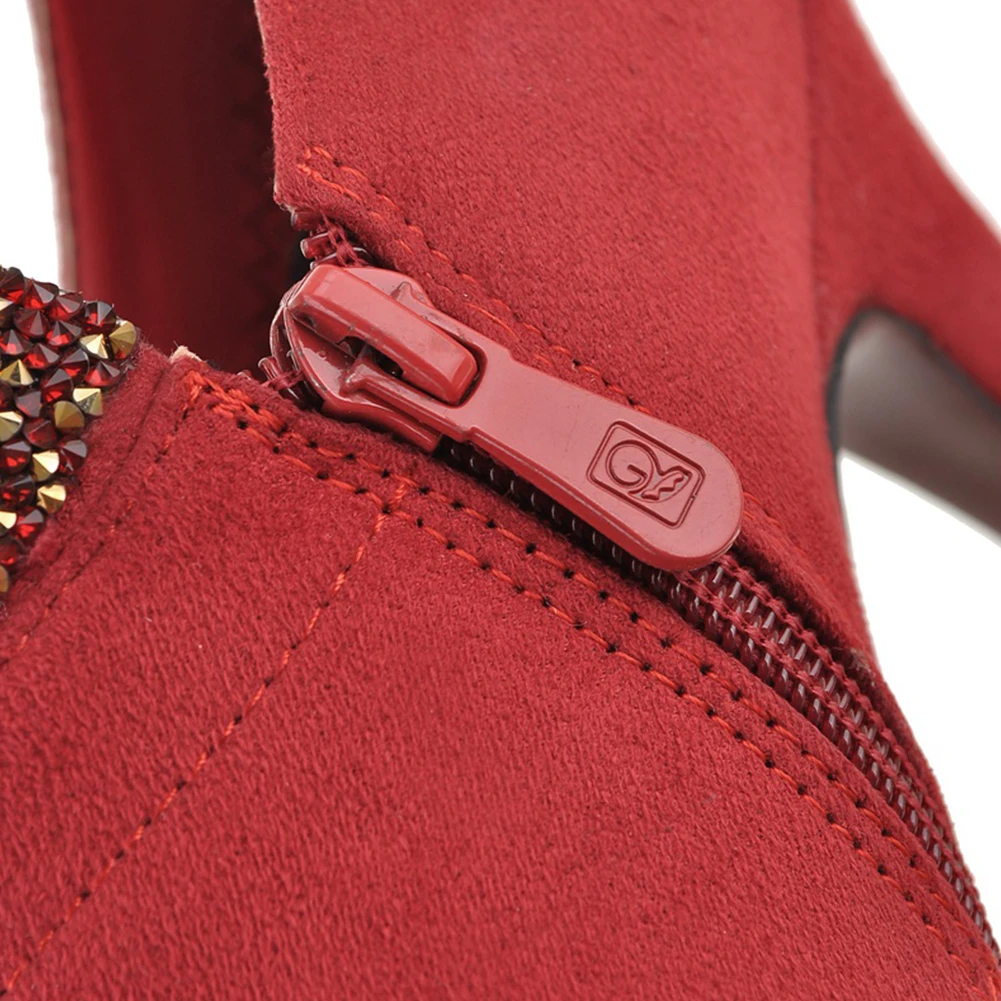 Karinluna/ г. Большие размеры 33-43, ботинки на платформе женские ботинки Элегантные ботильоны на высоком каблуке, женская обувь