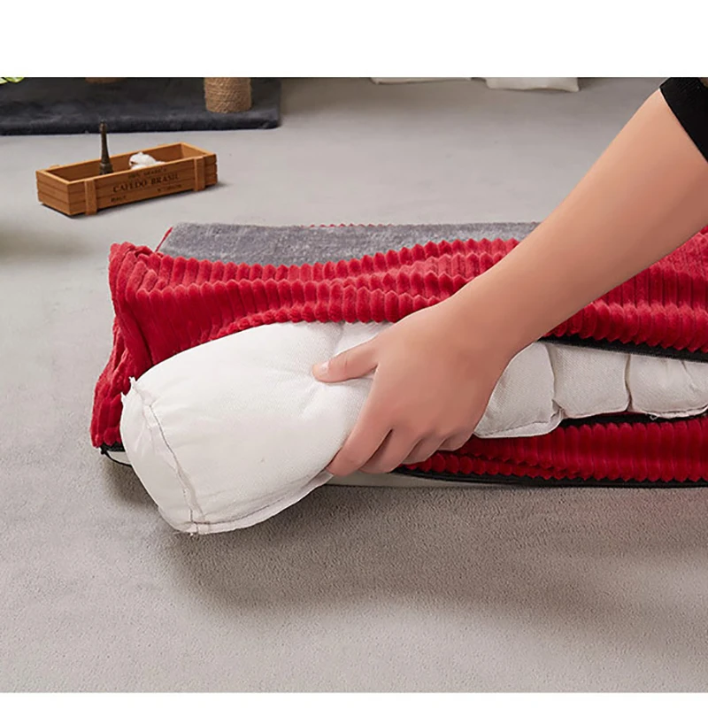 

Venxuis Luxury Sofa Dog Cat Pet Warm Cushion Nest Large Cotton Washable Dog Bed Cat Litter Teddy Puppy Mat Kennel Pet House