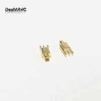 1pc mmcx male plug rf coax connector pcb mount straight goldplated new wholesale