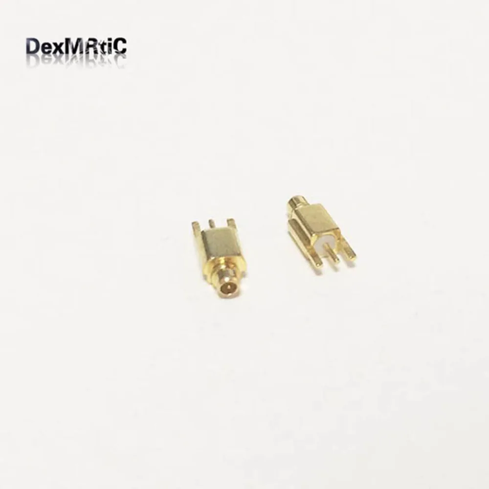 1 шт. MMCX штекер RF коаксиальный соединитель PCB mount прямой позолоченный новый