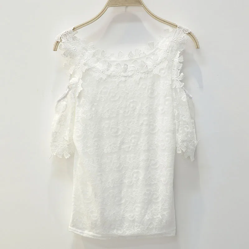 

Women Tops And Blouses Blusas Mujer De Moda 2021 Ladies Tops Lace Blouse Shirt Shirts Women Shirts White Blouse 4430 50