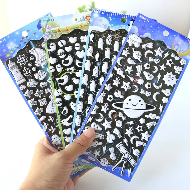 1 Набор милых мультяшных 3D дневников котенка щенка канцелярские наклейки