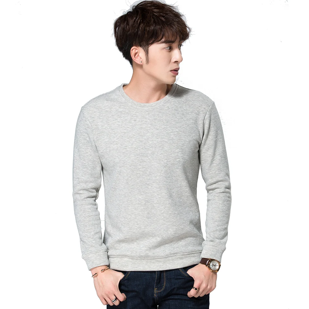 Серая майка Для мужчин s свободная хлопковая Футболка Для мужчин Костюмы бархатистое платье с длинным рукавом для отдыха дышащие эластичные Термальность нижняя рубашка