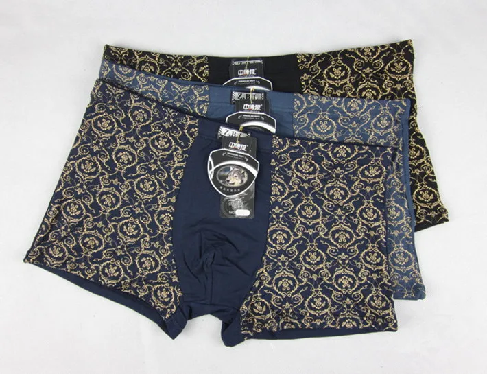 Боксеры мужские с декоративным рисунком пикантное нижнее белье из бамбукового