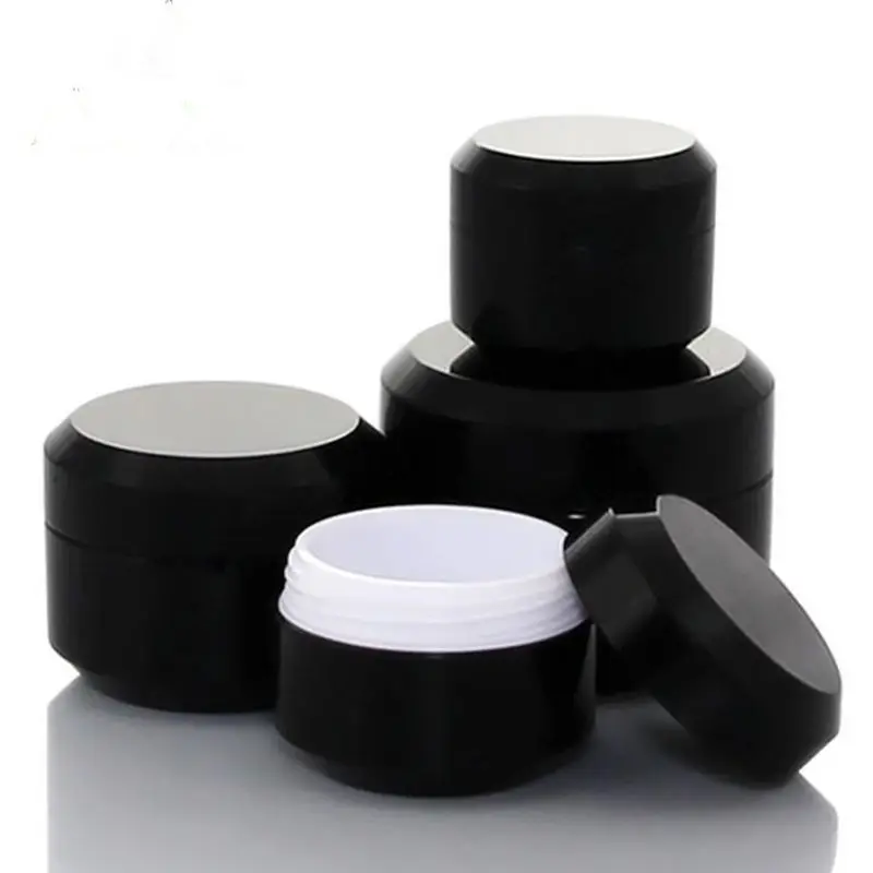 5g 10g 15g 30g Plastic Pot Jars Empty Cosmetic Container with Lid for Creams Sample Make-up Storage F093