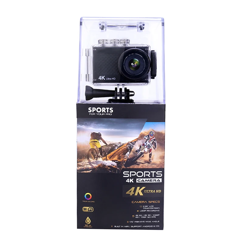 Go Pro Действие мини камера Сенсорный экран Спорт Ultra HD 4 к/30fps Wi Fi 2 35 &quot170D подводный