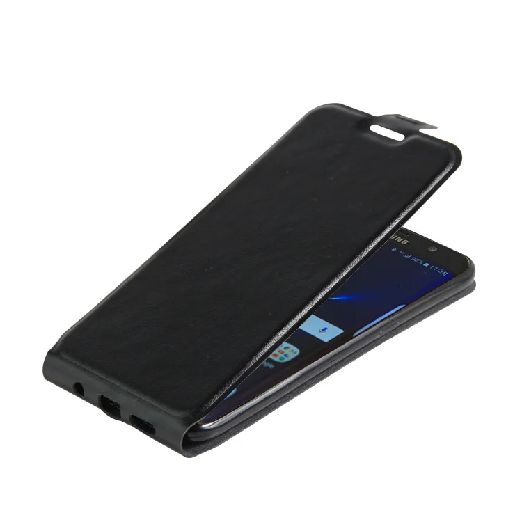 10PCS/Lot New 2016 Fashion Real Genuine Leather Vertical Flip Case for Samsung S7 edge Magnetic Simplicity Phone Cover |