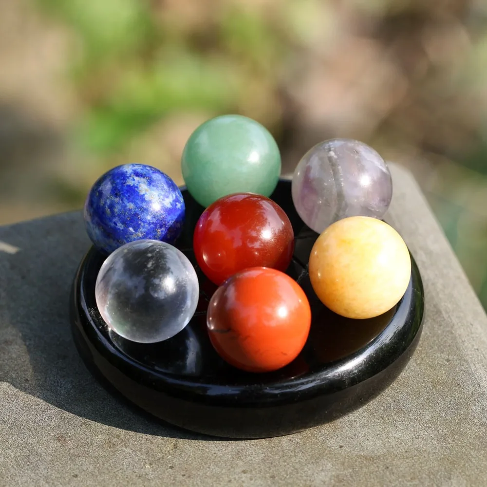 Натуральные камни в форме чакры кварцевые кристаллы резной фэн-шуй семь звезд