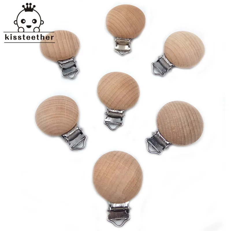 

Буковая деревянная цепочка для соски, аксессуар, силиконовые бусины, Прорезыватель для зубов, соска для младенцев ниппель для клипа, застеж...