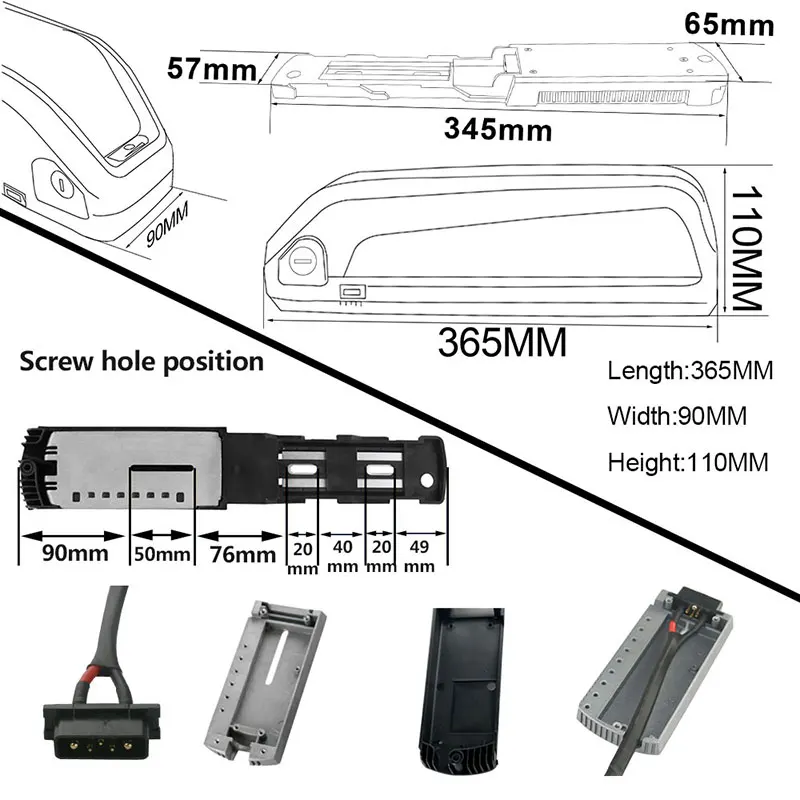 52 V/48 V 1000W Hailong Ebike батарея 52 V/48 V 13Ah Электрический велосипед велосипедные Аккумуляторы для Bafang 1000W BBSHD BBS03 750W 500W BBS02