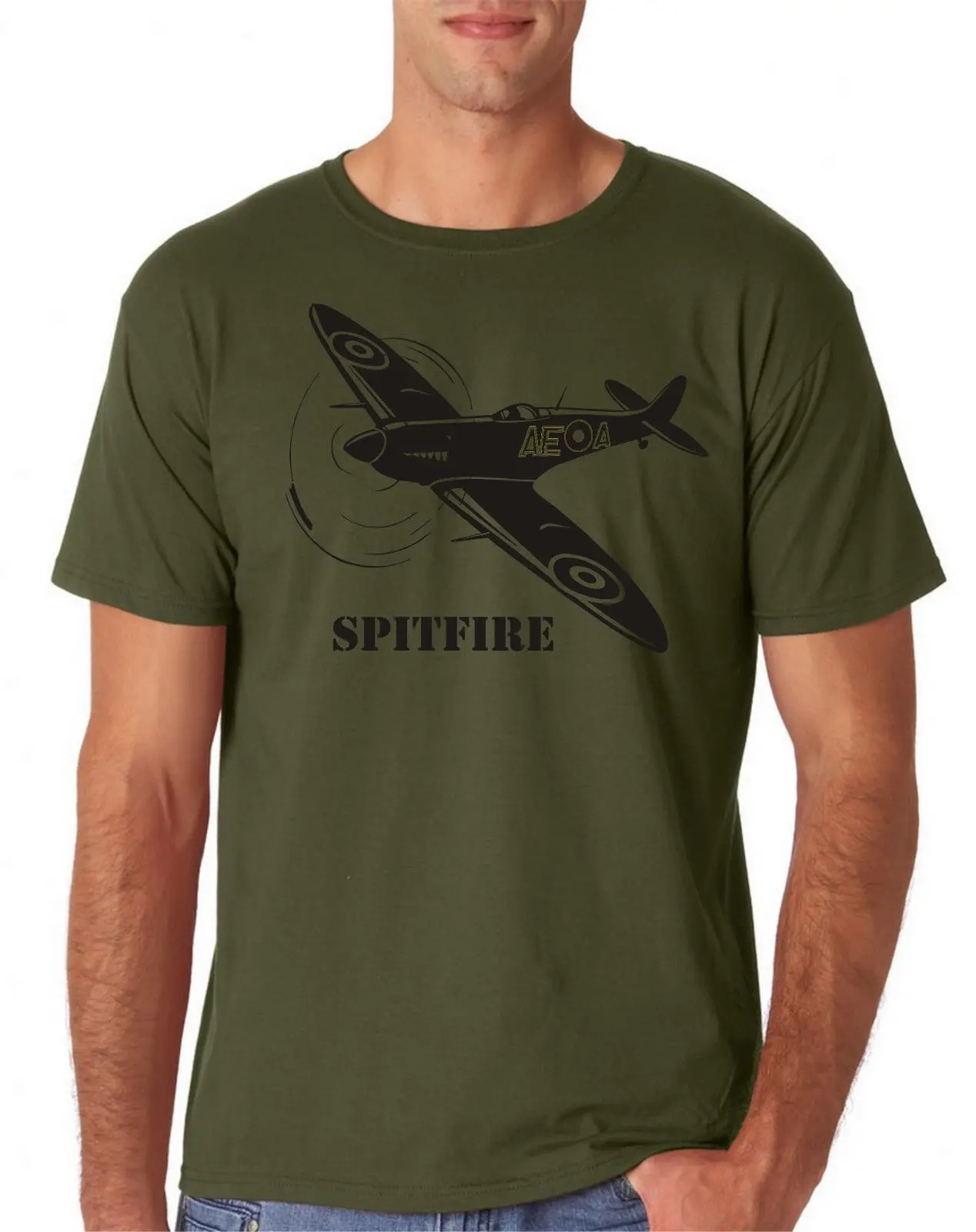 Spitfire Футболка мужская ww2 RAF vintage графический винил S-XXL размеры подарок на день