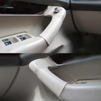 cow leather hand sewing door handle cover decoration trim for audi a6 c6 2005 2006 2007 2008 2009 2010 2011