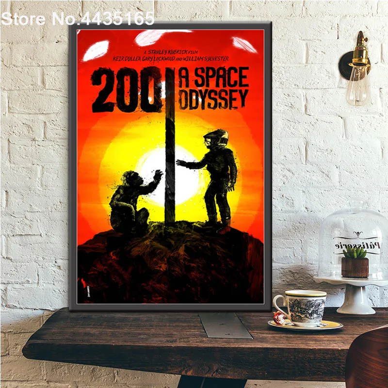 Фиолетовый 2001 космическая Одиссея, киноплакат, классические киноплакаты и принты, настенная художественная картина, холст, живопись для гостиной, домашний декор - Цвет: Фиолетовый