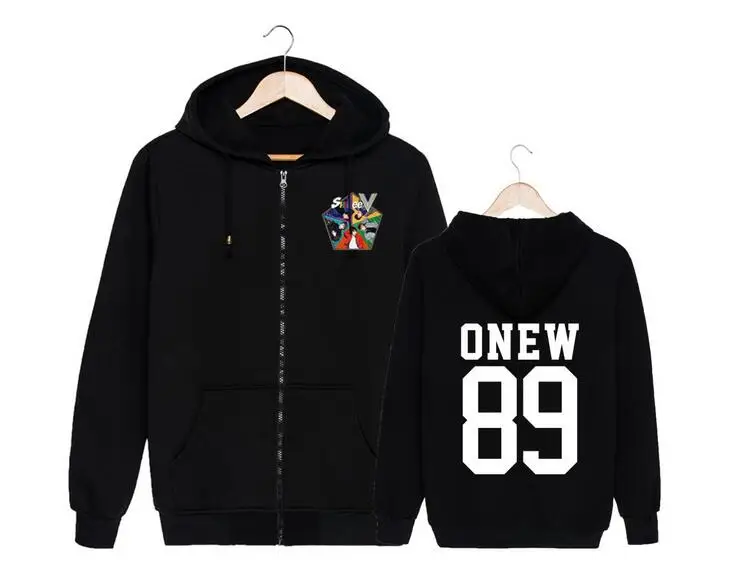 Shinee 5th альбом пять Обложка и имя участника Печать молния толстовка куртка для