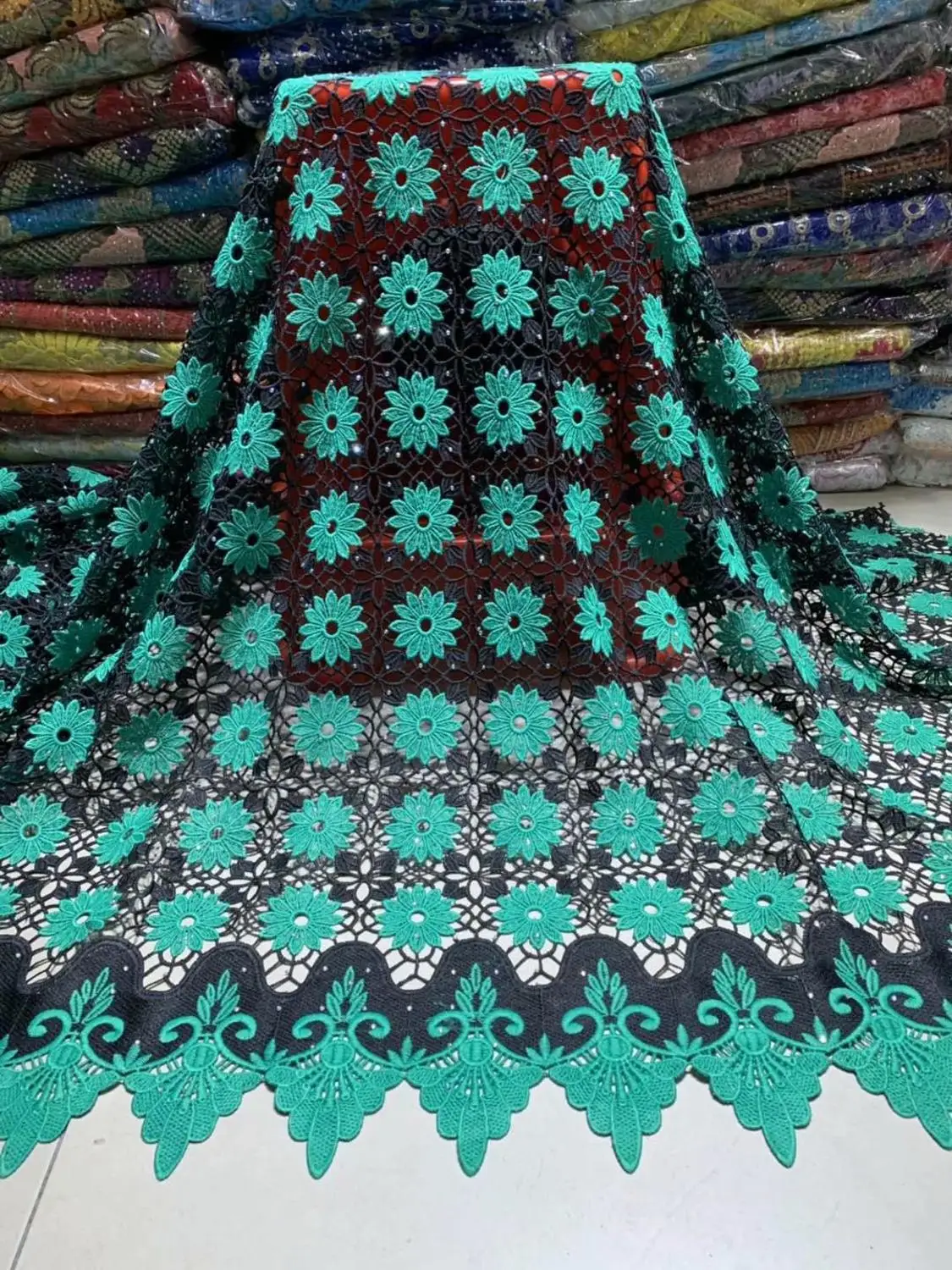 2019 новейшая африканская кружевная ткань высокого качества швейцарская вуаль