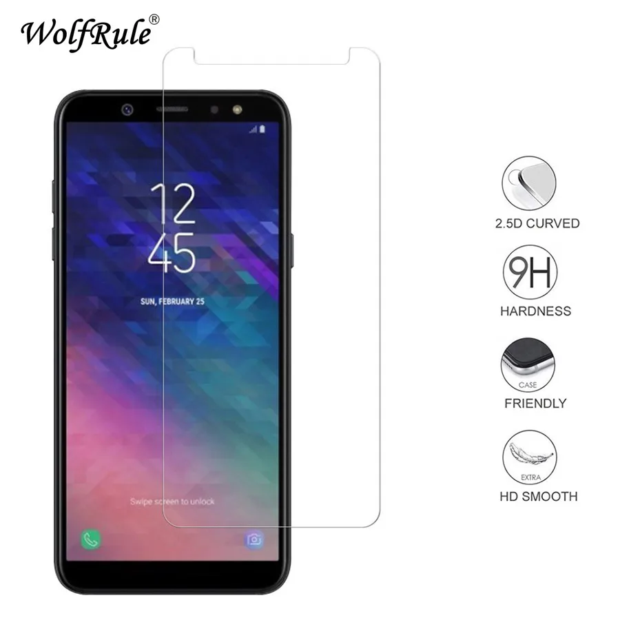 

2PCS Screen Protector Glass For Samsung Galaxy A6 Plus Tempered Glass For Samsung A6 Plus Glass Anti Scratch Protective Film