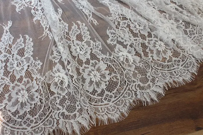 9 метров ширина 52 см новый стиль ресницы кружево для свадебного платья Декор