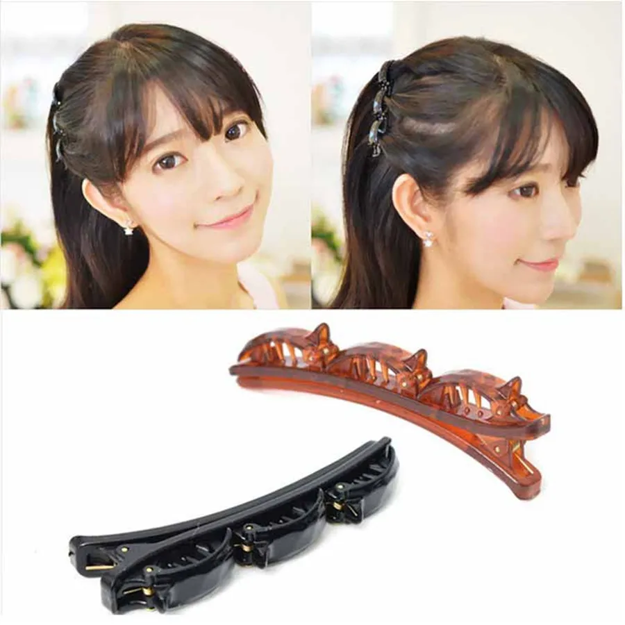 

3 Pcs New Fashion Girls Women Double Hair Pin Hair Clips Barrette Comb Hairpin Disk Gifts Hair Accessories Styling Tools