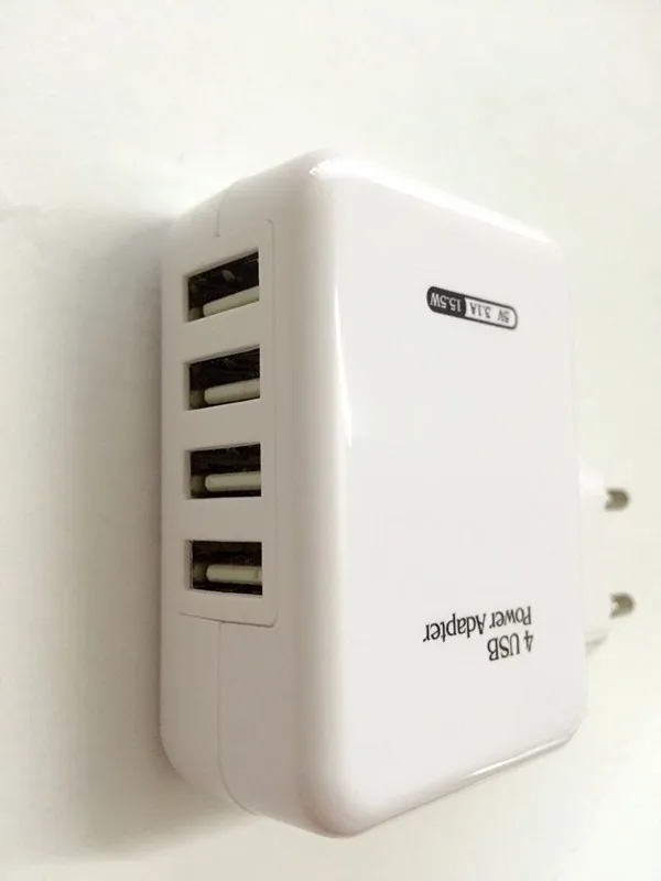 Новинка 2016 популярный usb хаб P 4 порта адаптер питания настенное домашнее дорожное