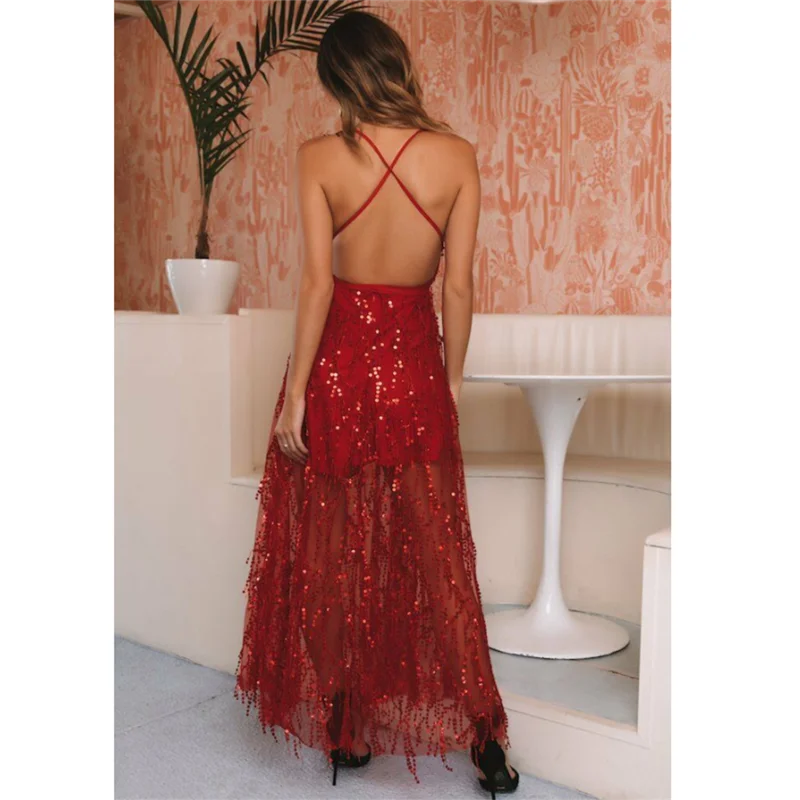 Летнее женское платье 2019 в винтажном стиле Элегантный блестками платья повязки