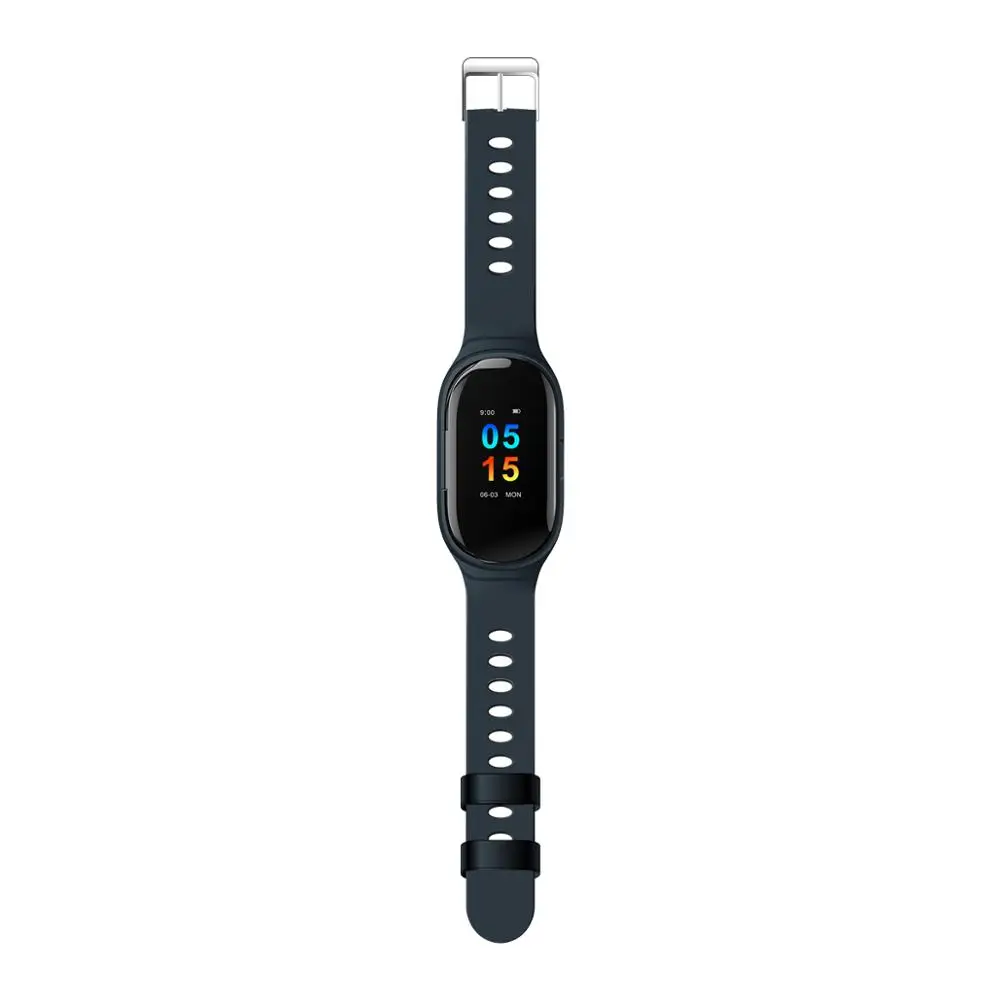 blue Fentorn M1 новые монитор сердечного ритма Смарт-часы с Bluetooth наушники Фитнес трекер крови Давление Smartwatch для Для мужчин/Для женщин - Цвет: blue