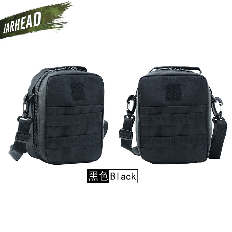 Black Hunting Tactical Molle Medical First Aid Kit Pouch Tool Kit Pouch Emergency Survival Gear EDC Utility Belt Bag Backpack - Цвет: Black