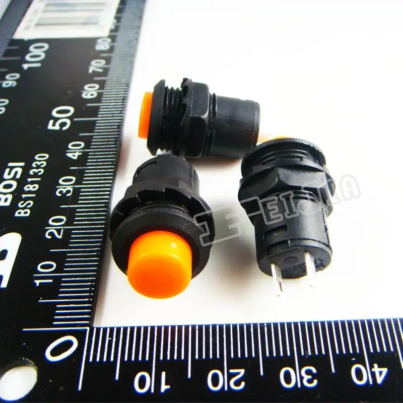 DS-425B Кнопка цвета оранжевый 1А/250VAC ВКЛ-ВЫКЛ 2Pin не самоблокирующийся кнопочный переключатель (самоблокирующийся переключатель) 20 шт./лот