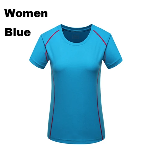 Women Blue Ray Grace летняя быстросохнущая спортивная рубашка мужская анти-пот походная Беговая уличная спортивная футболка для wo мужчин - Цвет: Women Blue