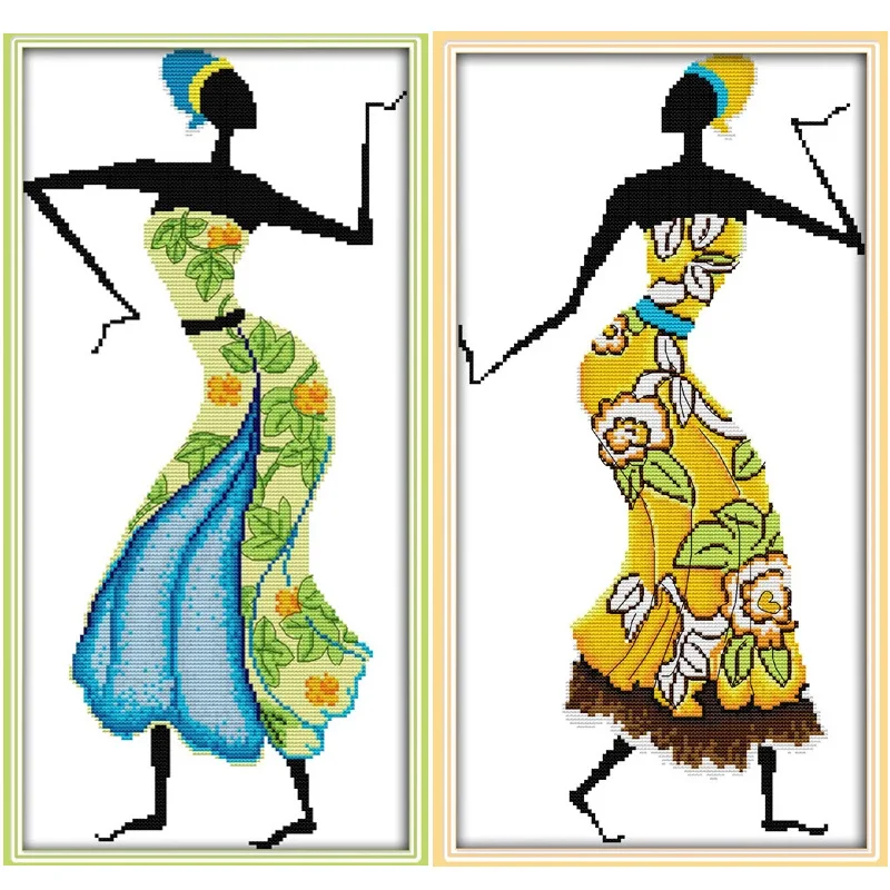 Женский парусиновый набор DMC Набор для вышивки крестиком в африканском стиле|cross