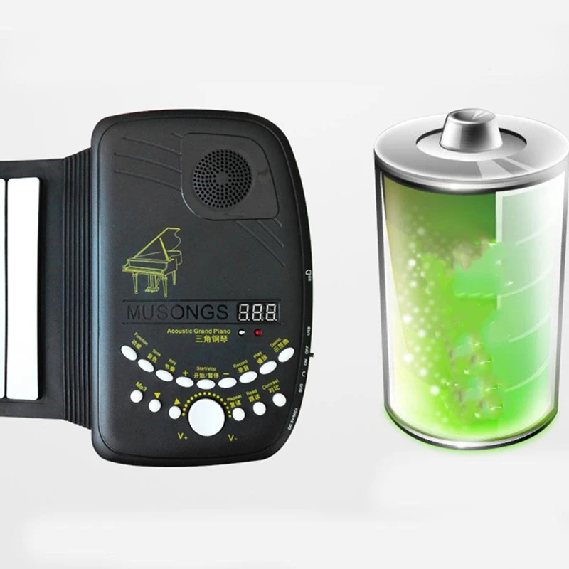 Рулонное пианино 88 клавиш электронный орган гибкие инструменты для клавиатуры