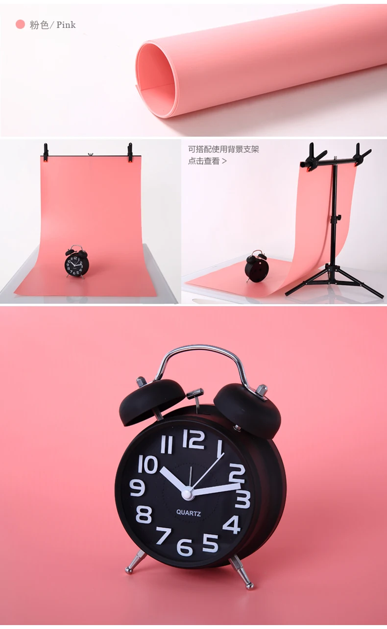 60 см X 125 см черный белый красный розовый синий серый желтый кофе зеленый фон из ПВХ не морщин водонепроницаемый Мороз
