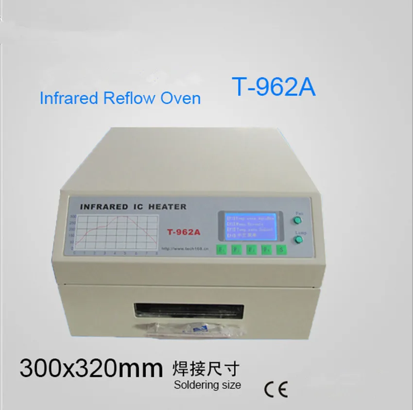 Puhui T962A DGC Инфракрасная печь для оплавления паяльная IC НАГРЕВАТЕЛЬ станция