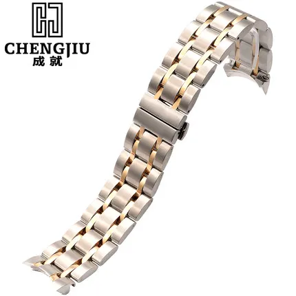 Изогнутые ремешок для Tissot 1853 Кутюрье T035 T035627A часы браслет метал ремень мужской