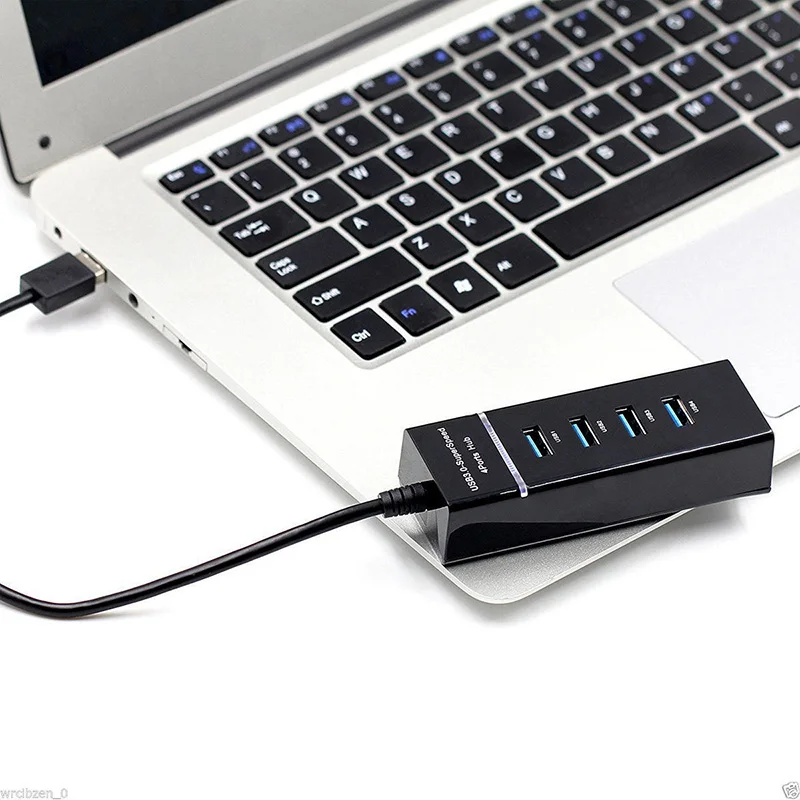 4 порта, высокоскоростное зарядное устройство cargador USB 3,0, мульти-расширение aukey для настольного компьютера, ноутбука, адаптация, зарядное устройство для телефона для iphone