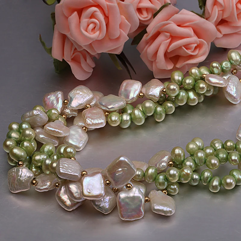 Ожерелье JYX женское из натурального жемчуга классическое Очаровательное