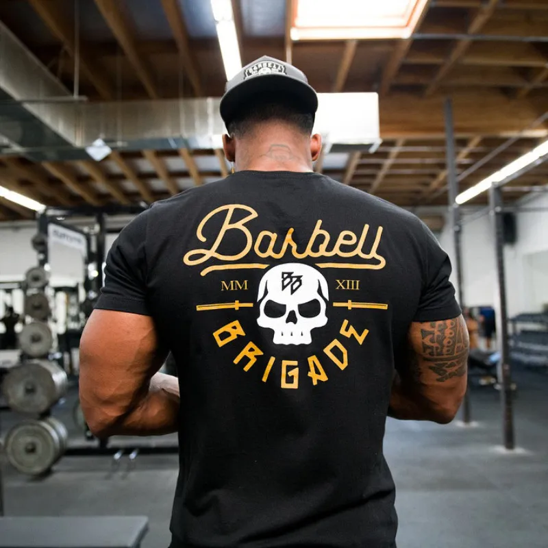 

GYM Shirt Sport T Shirt Men Rashgard Fit Running T-Shirt Men Fitness Tshirt Elastic Brand Sportswear Basketball Tshirt Tops