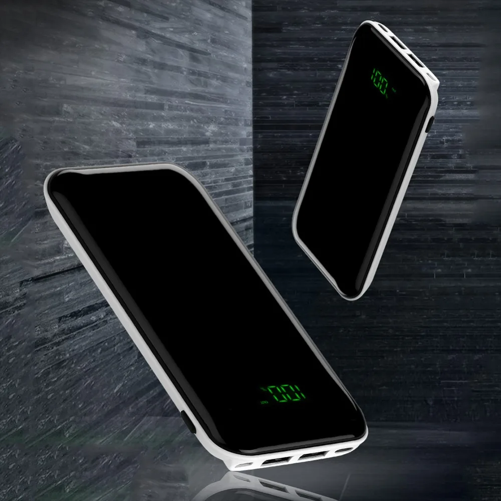 20000 мАч Внешний аккумулятор с двумя портами usb зарядное устройство для мобильного телефона Xiaomi Redmi iPhone X XS Poverbank